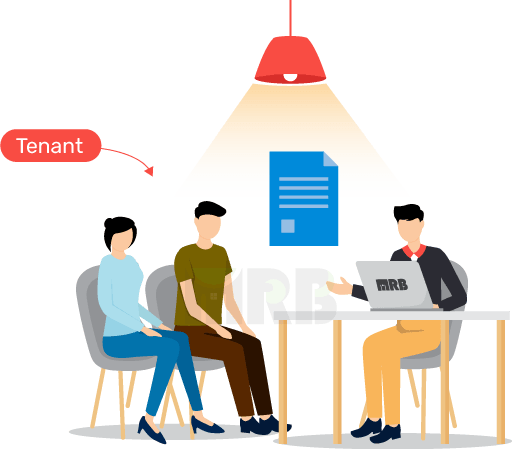 Tenant Background Check - Reviewing tenancy application for a reliable tenant.