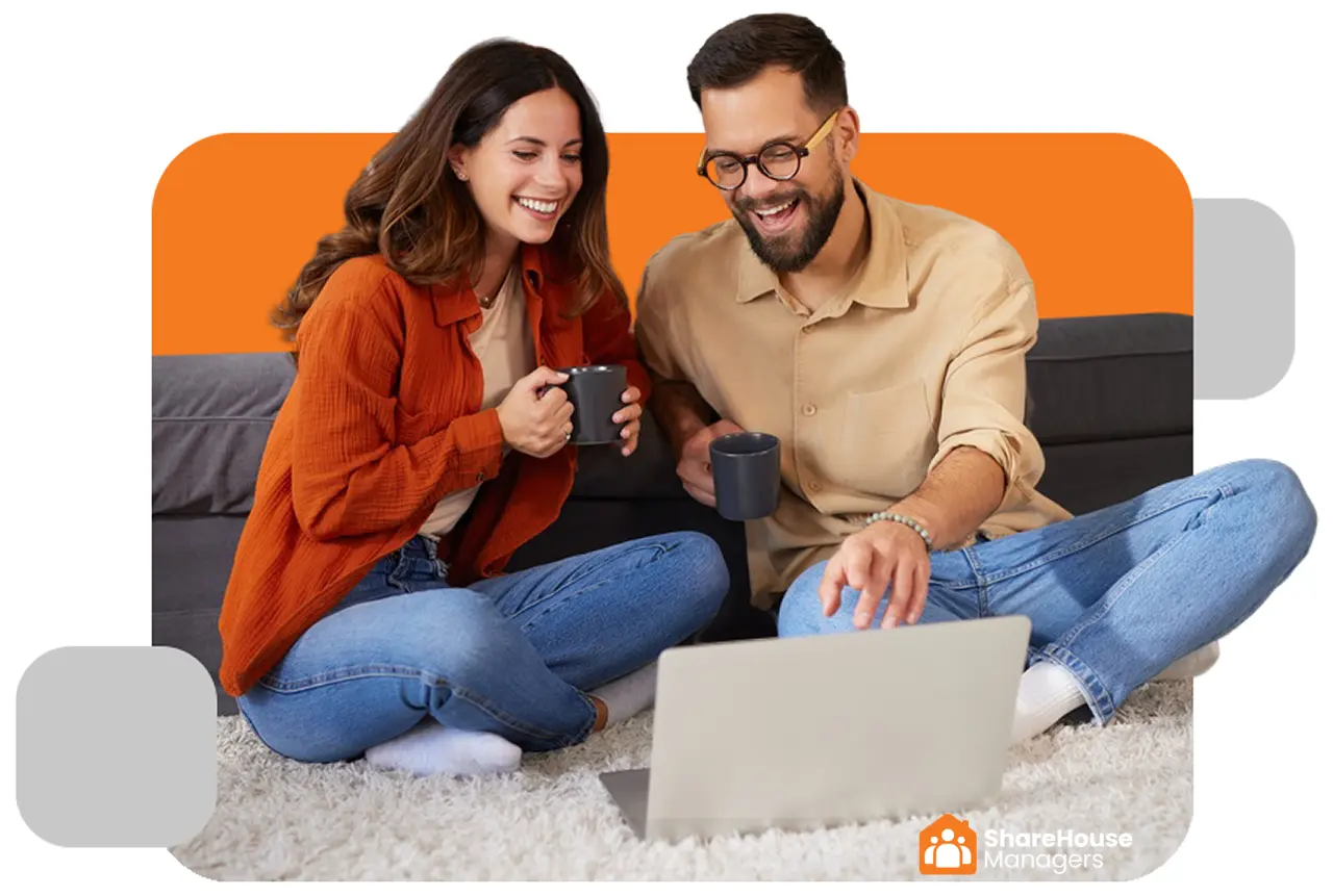 Tenants relaxing in a professionally managed share house in Melbourne